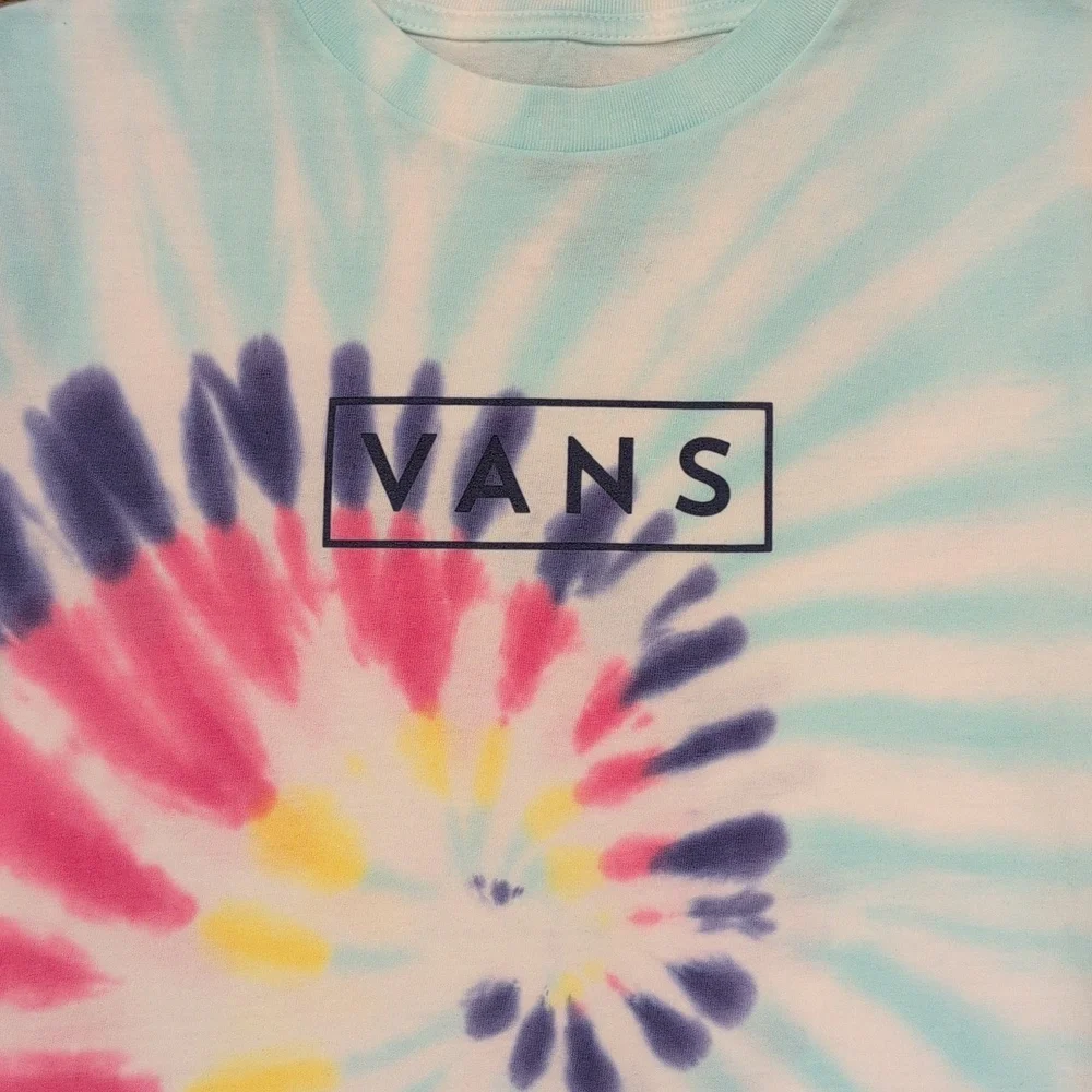 Kids unisex Vans tie dye short sleeve tshirt size M(10/12)